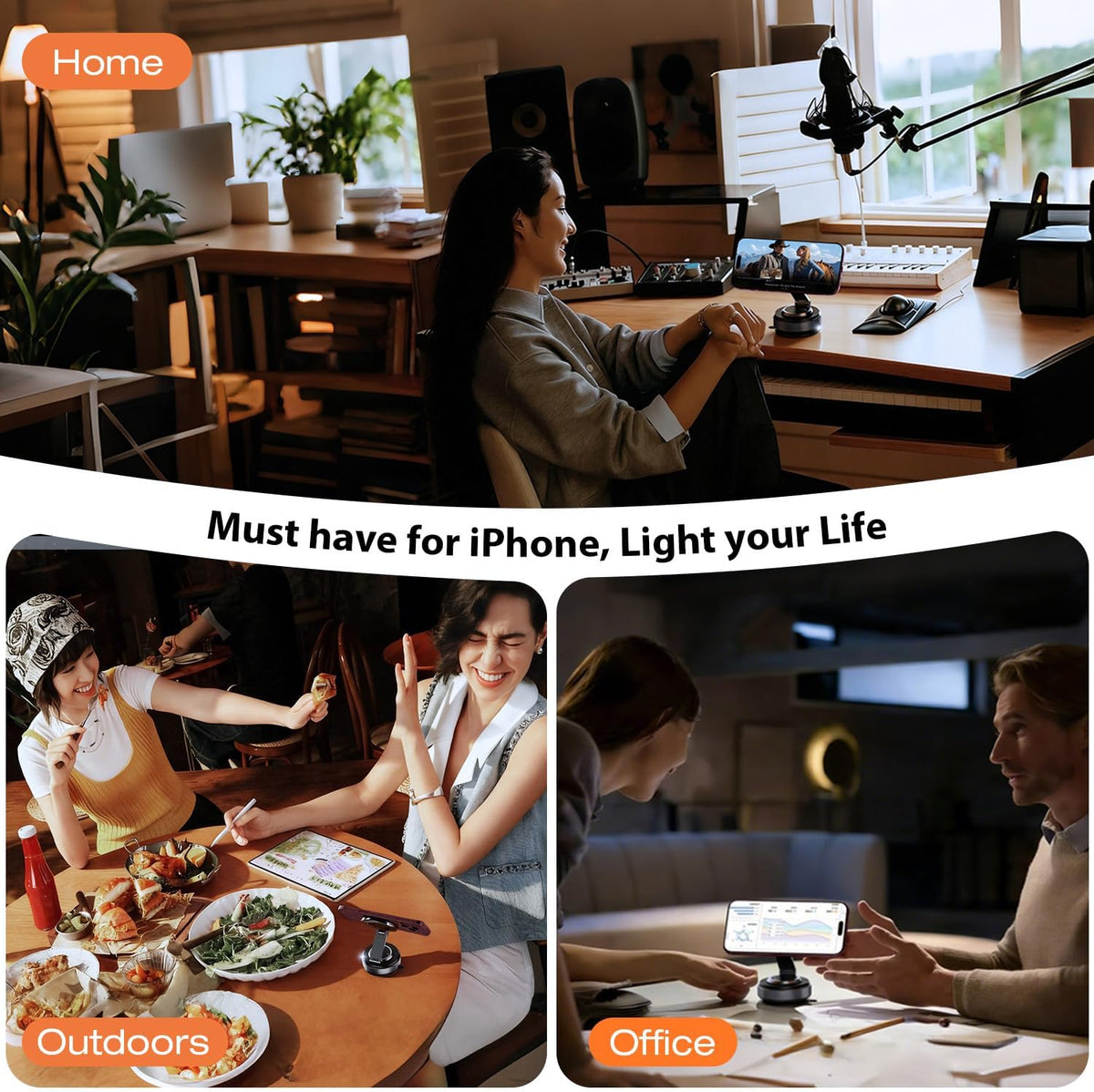 2026 Vacuum Magnetic Phone Holder for Car, MagSafe Car Mount