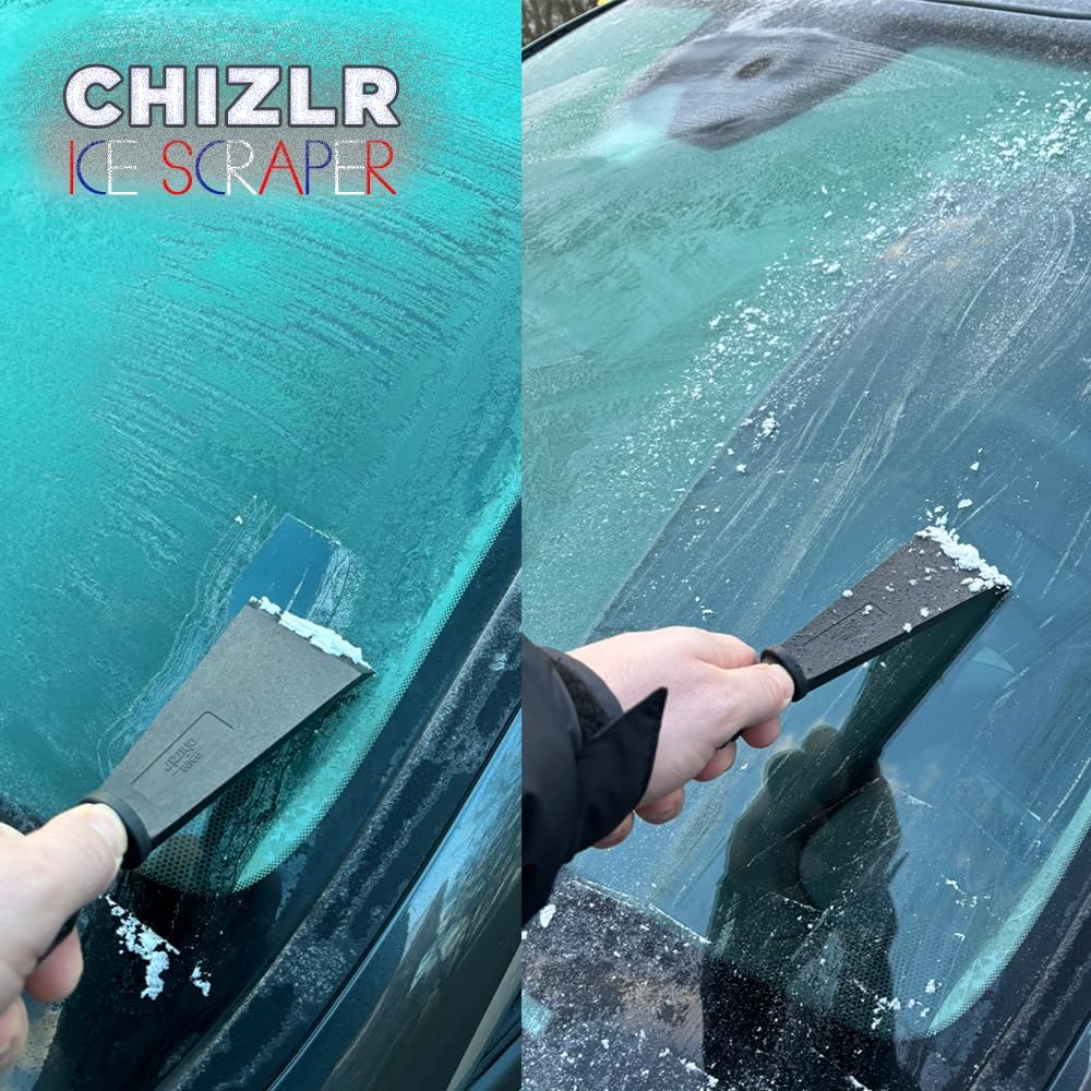 Chizlr Compact Ice Scraper - Effortlessly Remove Ice & Snow! Portable Design, Comfortable Grip, Sturdy Blade. Stay Ready for Winter Driving (2)