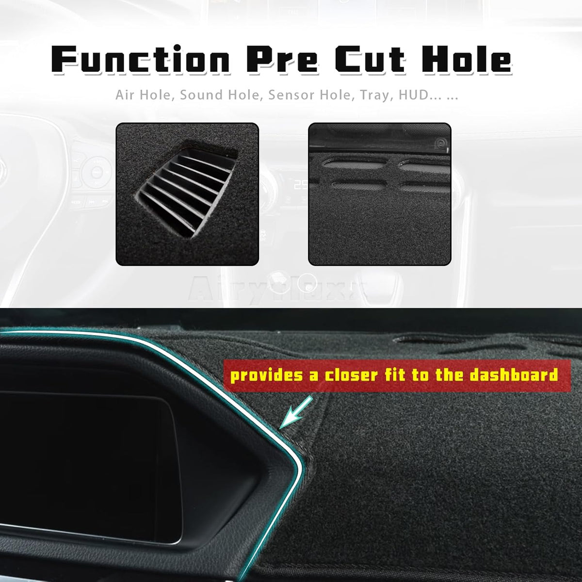 Dashboard Cover fit for Mazda 6 2009 2010 2011 2012 2013 Dash Cover Nonslip Dash Mat Pad Protector Interior Accessories