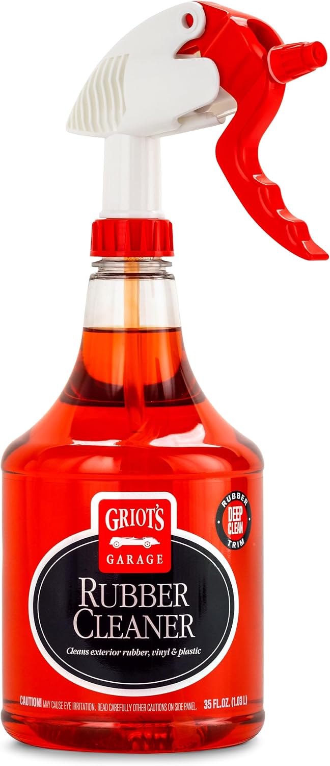 Griot's Garage Rubber Cleaner for Car Cleaning and Detailing, Works on Tires, Trims, and Moldings 11136, 35oz