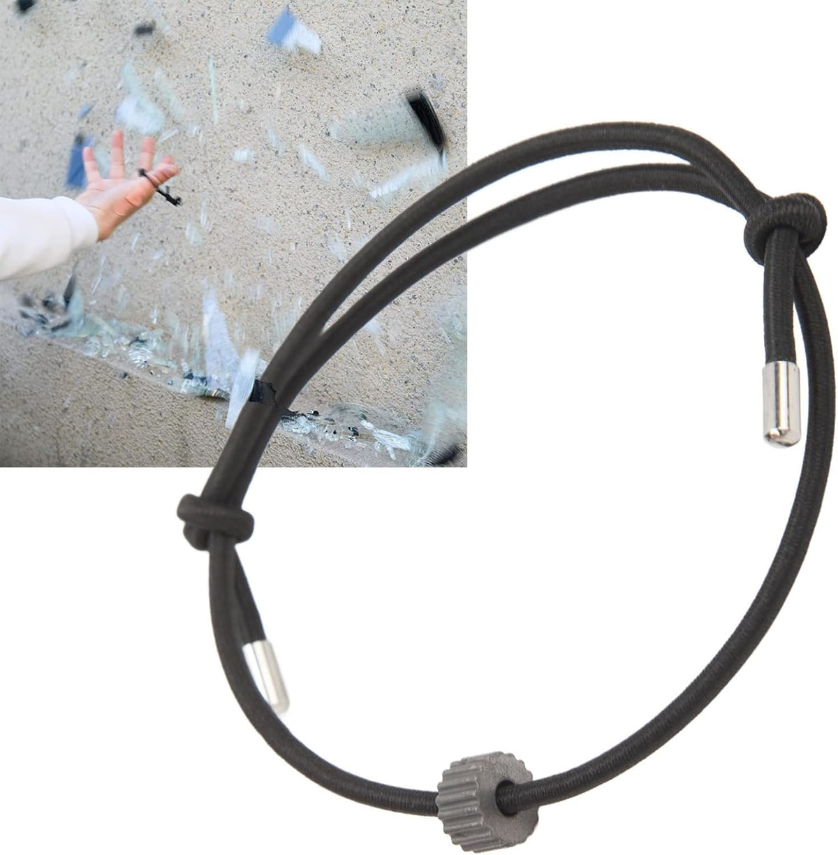 Tyenaza Car Window Breaker Bracelet, Wrist Strap Escape Tool Vehicle Rapid Escape Emergency Tempered Safety Glass Breaker