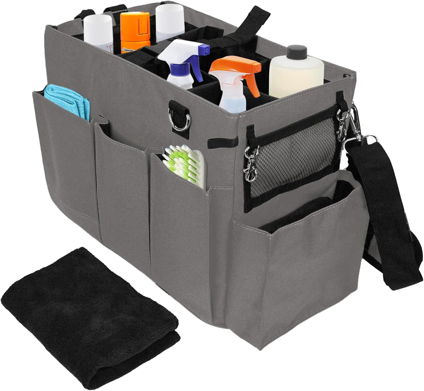 Car Trunk Organizer - Large Capacity Storage Bag with Adjustable Straps | Collapsible Auto Organizer for SUV Sedan Backseat | Durable Easy Clean Pink