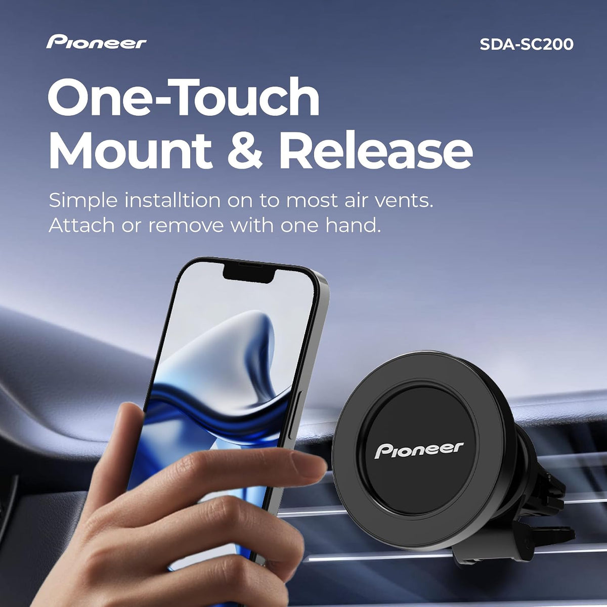 Pioneer MagSafe Car Phone Holder Mount