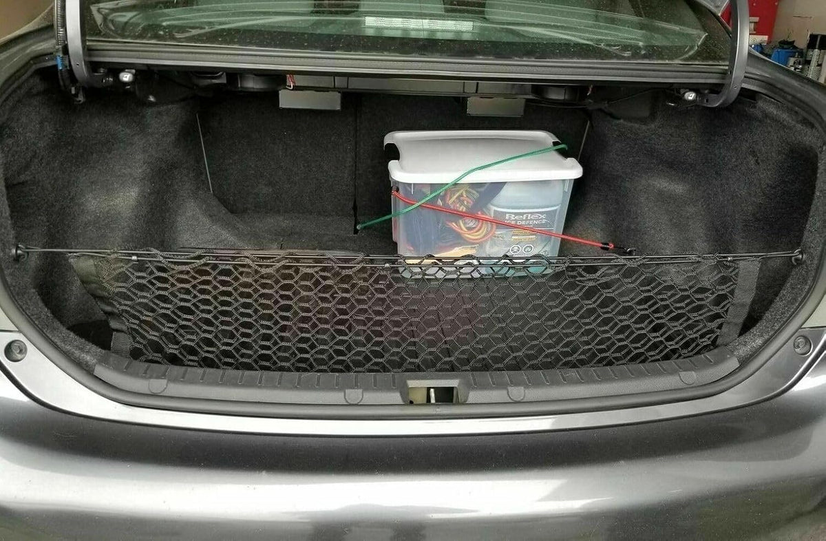 Rear Trunk Organizer Cargo Net for Nissan Sentra 2022-2025 – Envelope Style Cargo Net for Sedan – Premium Mesh Car Trunk Organizer Vehicle Carrier Storage – Compatible with Sentra