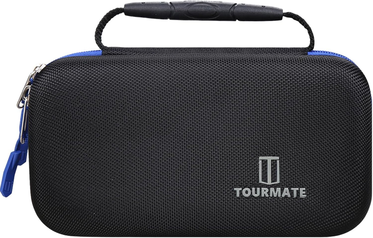 Tourmate Hard Storage Case for JACO Superior Products/TIRETEK/AetralYB/ETENWOLF/VONDIOR Tire Pressure Gauge,Travel Case for Professional Accuracy - 3-250 PSI PSI (Only Box) (Black & Blue, M)