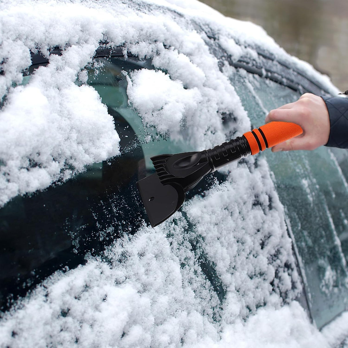 iplusmile Xmas Car Ice Shovel Adjustable 2-in-1 Windshield Snow Brush