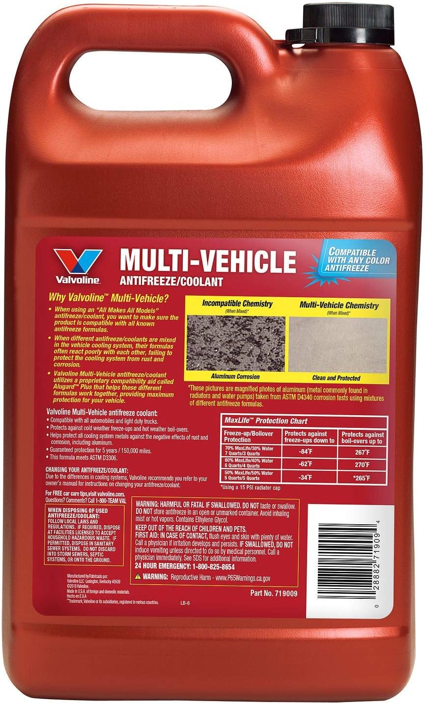Valvoline Multi-Vehicle Concentrate Antifreeze Coolant 1 Gallon