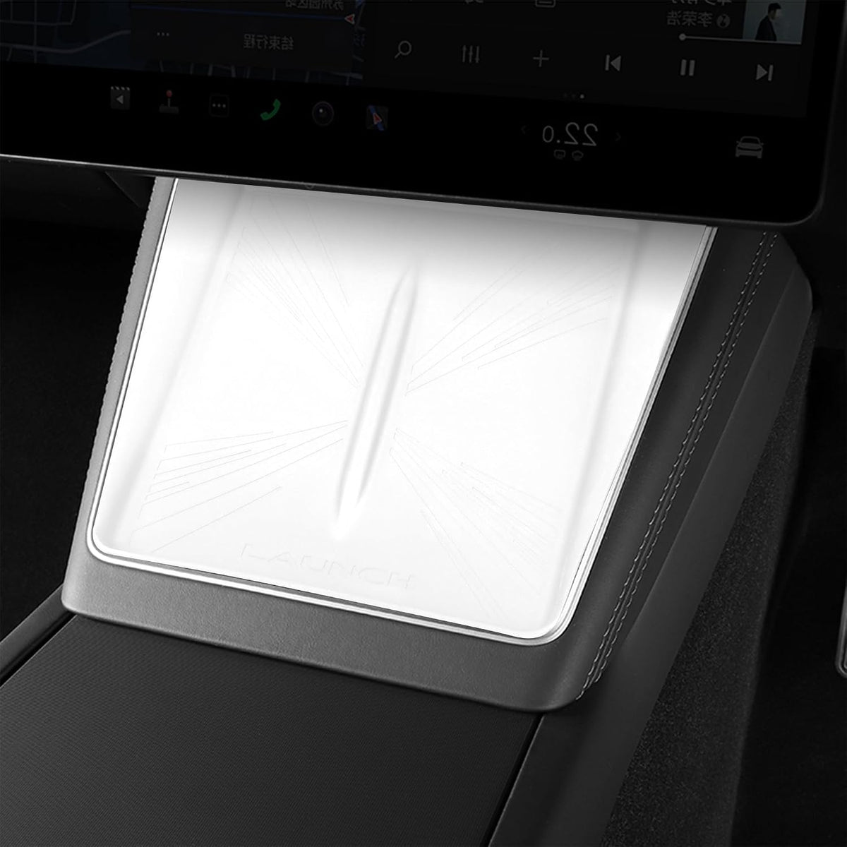 Frani Wireless Charging Pad Cover for Tesla Model Y Juniper/YL