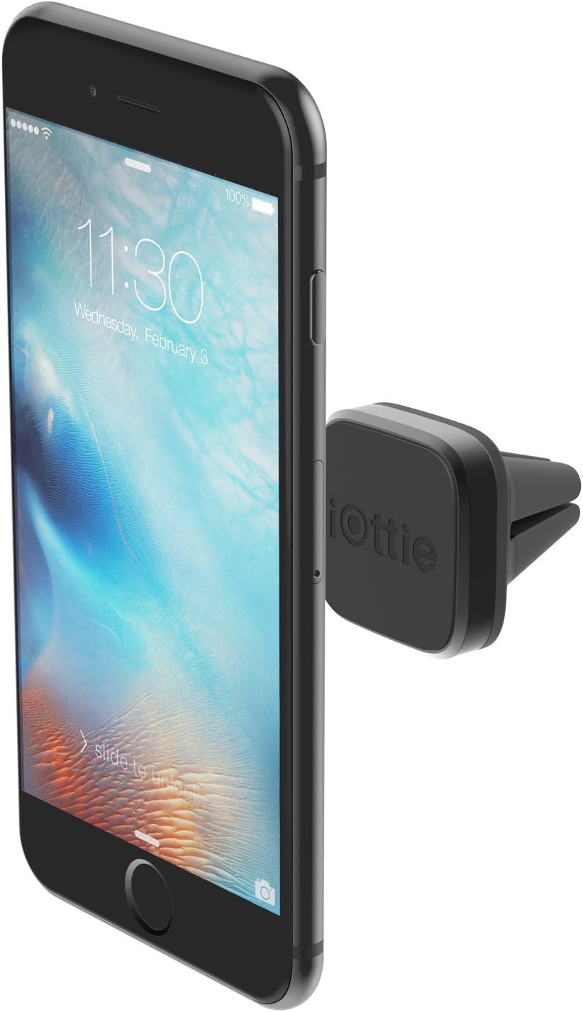 iOttie iTap 3 Magnetic Dash & Windshield Car Mount, Phone Holder with Suction Cup, Includes Magnetic Ring Adapter, Compatible with iPhone 12-17, Samsung Galaxy, Google Pixel, and MagSafe Phones