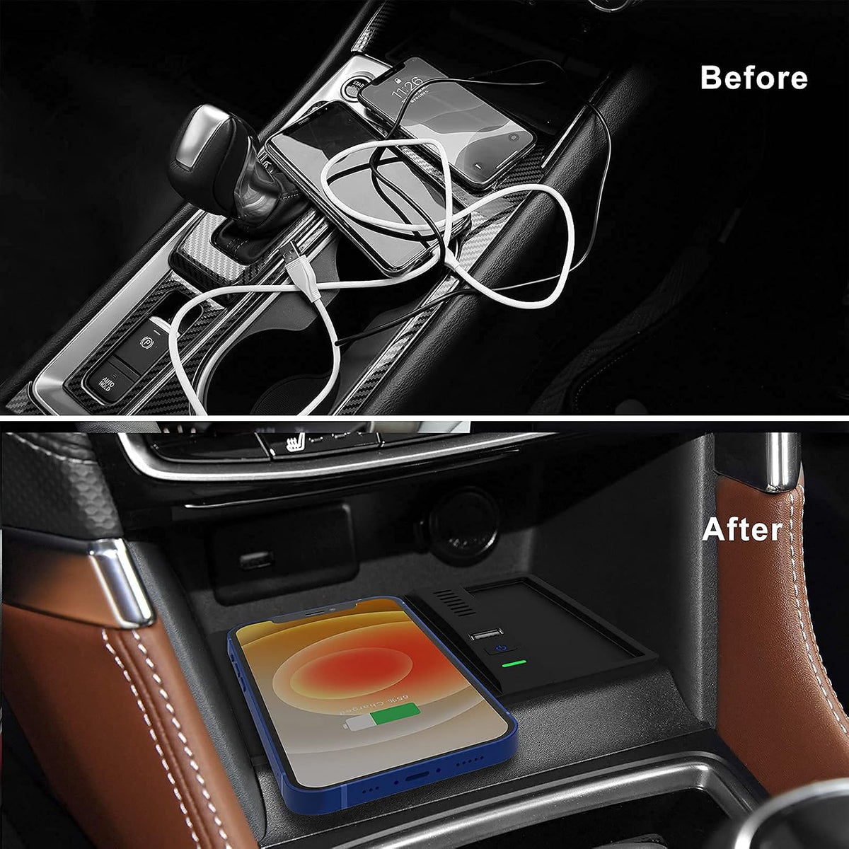 Wireless Charger for Subaru Forester 2019-2024 Car Accessories Interior