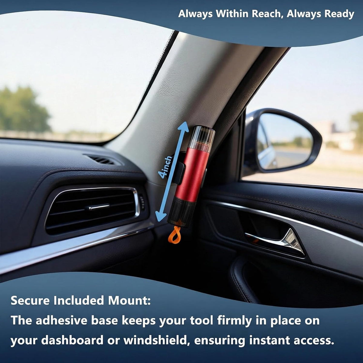 4 Pack Window Breaker Seatbelt Cutter, Car Emergency Glass Breaker