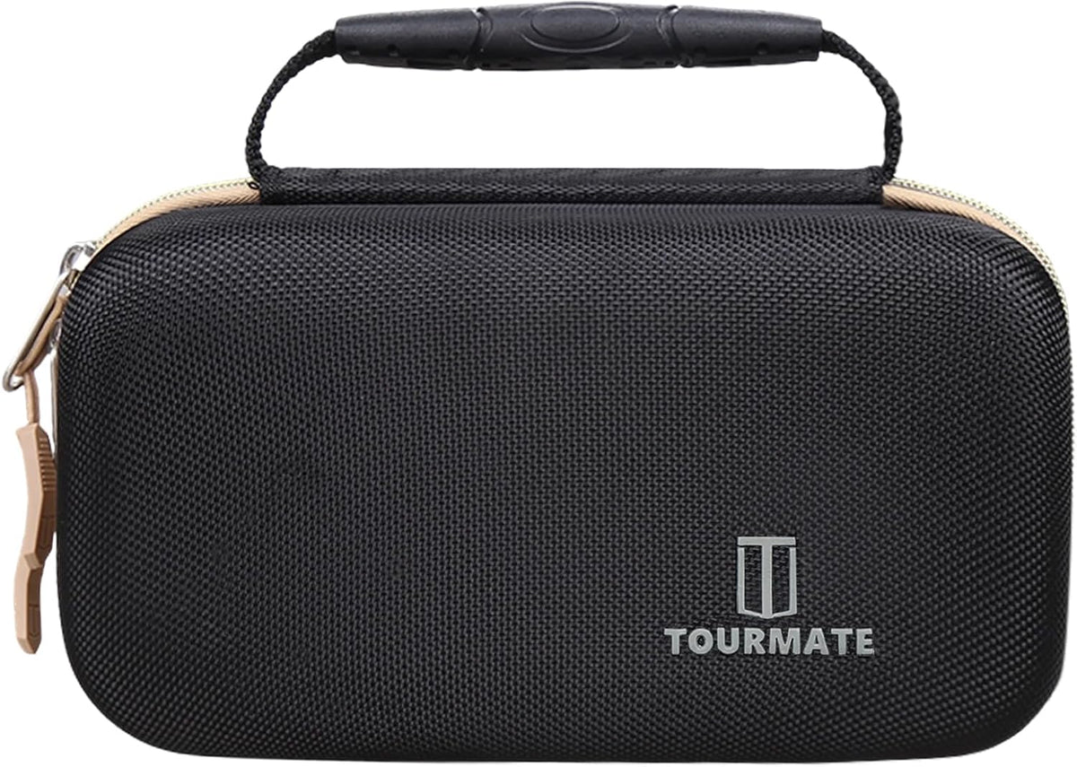 Tourmate Hard Storage Case for JACO Superior Products/FlowPro Digital/FlowPro 2.0 Digital/Tire Pressure Gauge,Travel Case for FlowPro Inflator 60/100/150/200/250 PSI (Only Box) (Black & Gold, M)