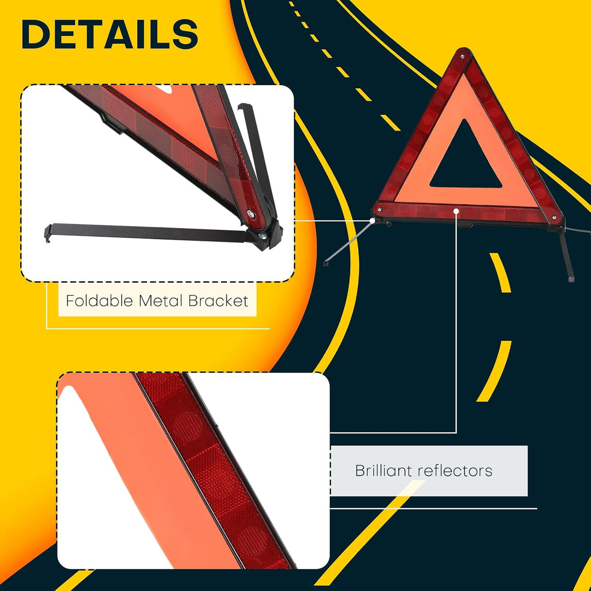 Reflective Safety Triangle Kit