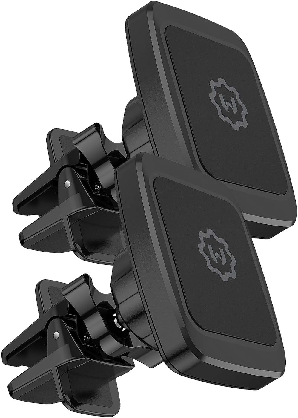 Magnetic Phone Car Mount, [2 Pack] Air Vent Car Phone Mount Holder, Phone Holder for Car with Twist-Lock Base, Compatible with All Smartphones