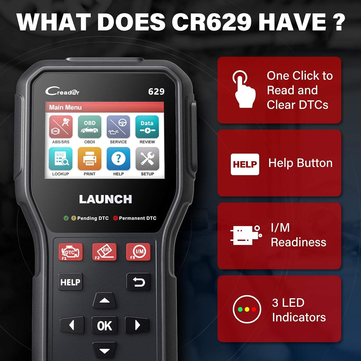 Launch CR629 OBD2 Scanner Code Reader 2026 New Scan Tool for Mechanic