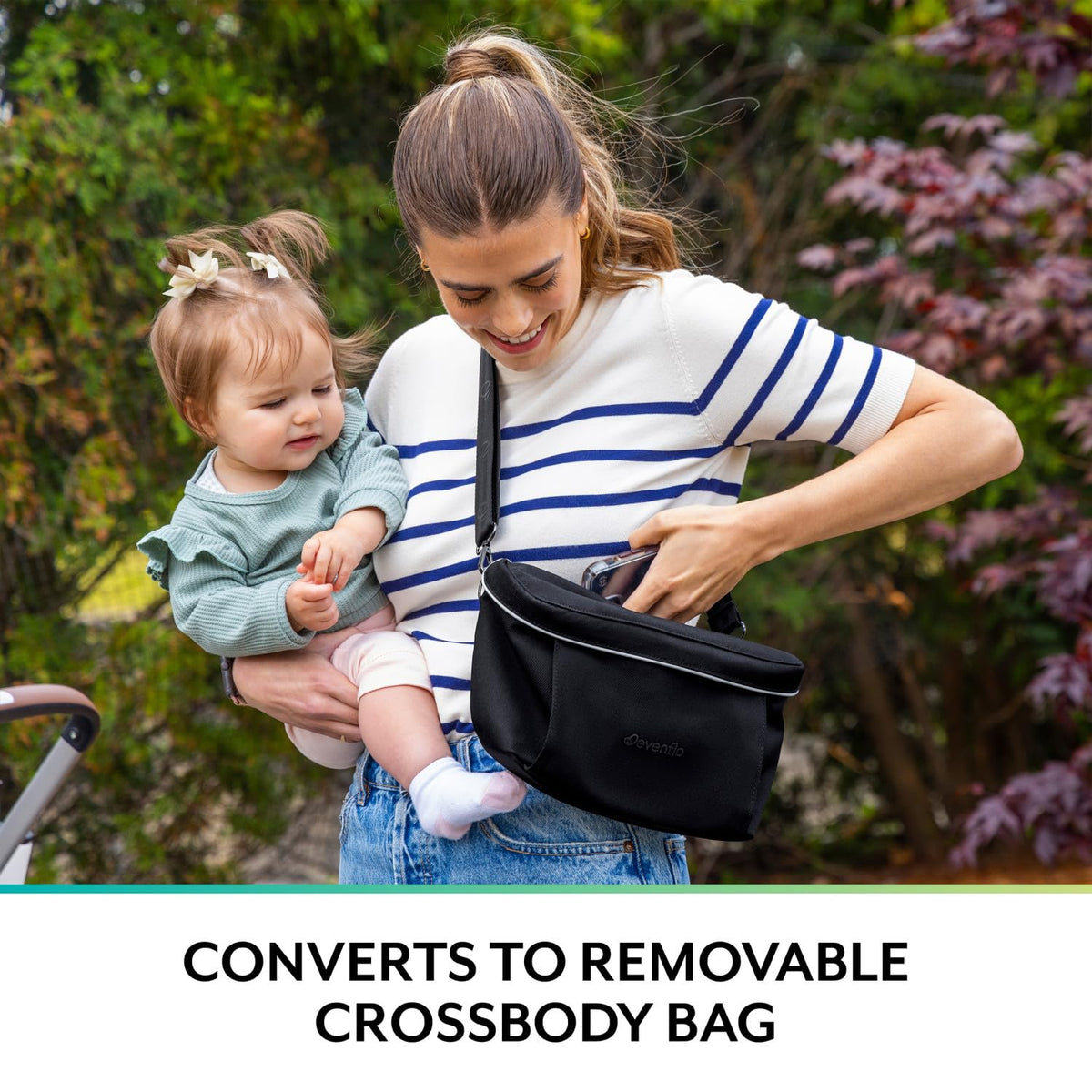 Evenflo Shyft DualRide Stroller Organizer Crossbody Bag