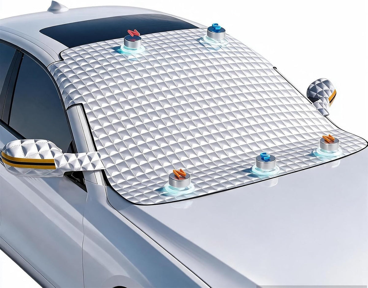 Windshield Cover for Snow and Ice, Car Windshield Cover Sun Shade 58"×45"