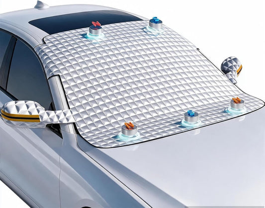 Windshield Cover for Snow and Ice, Car Windshield Cover Sun Shade 58"×45"