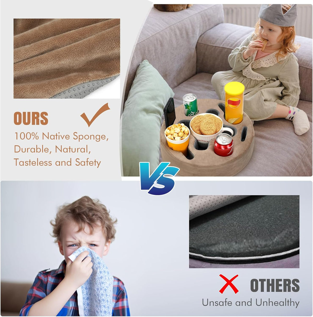 INNO STAGE Couch Cup Holder Pillow Sofa Caddy Buddy