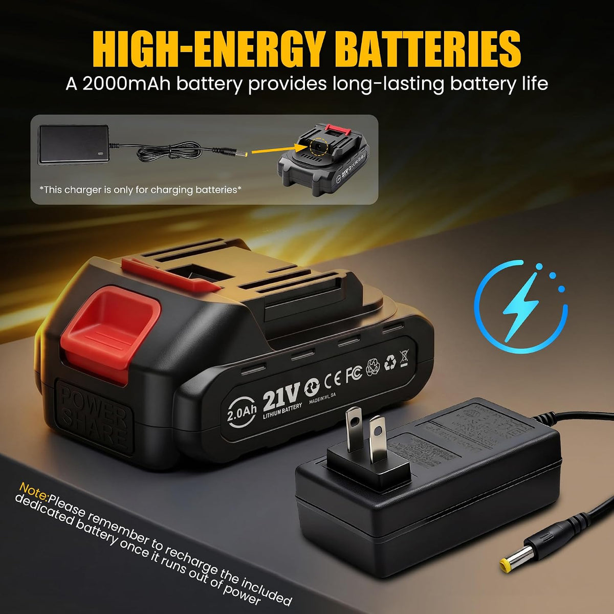160 PSI Cordless Tire Inflator, 12V DC Dual Power, 2000mAh Battery