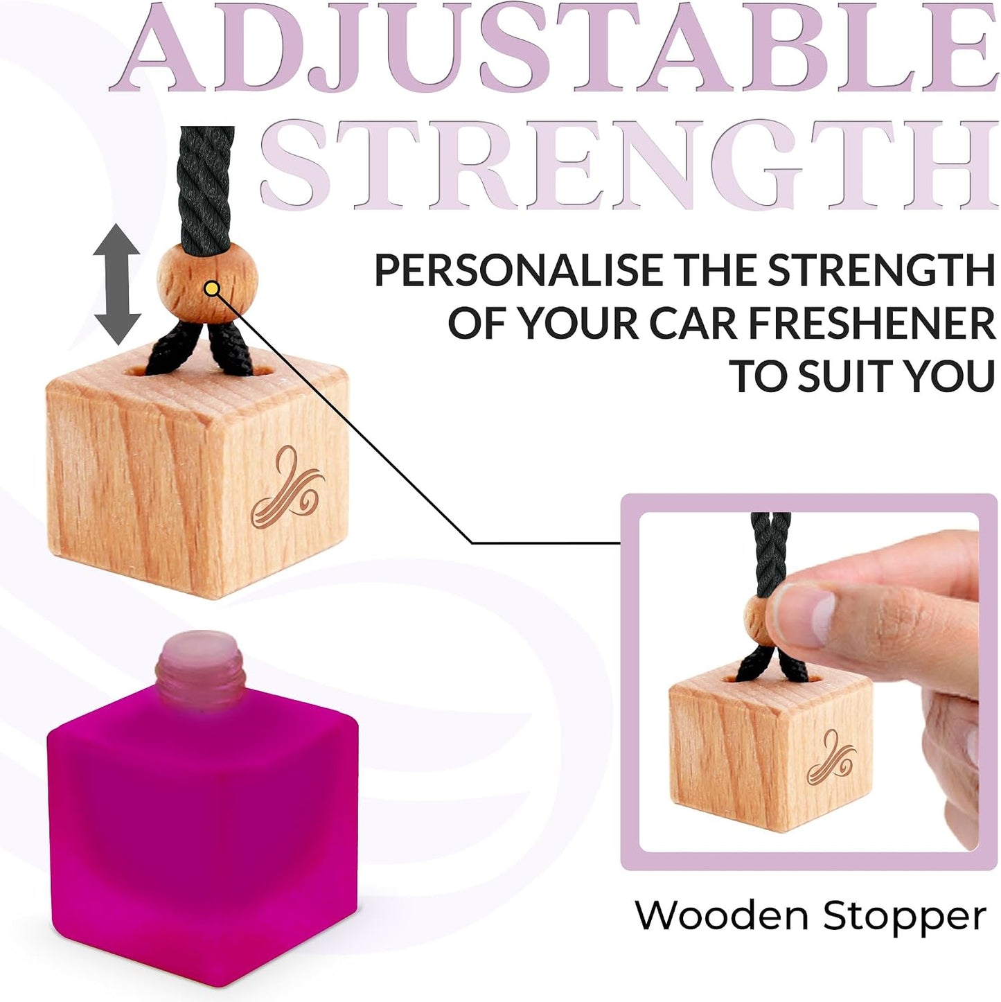 Alien Perfume Car Air Freshener for Women - Over 60 days of Fragrance - Car Fresheners with Vent Clip and Wooden Cap - Long Lasting Hanging Car Scent - Odor Eliminating Technology - Space by Perfa