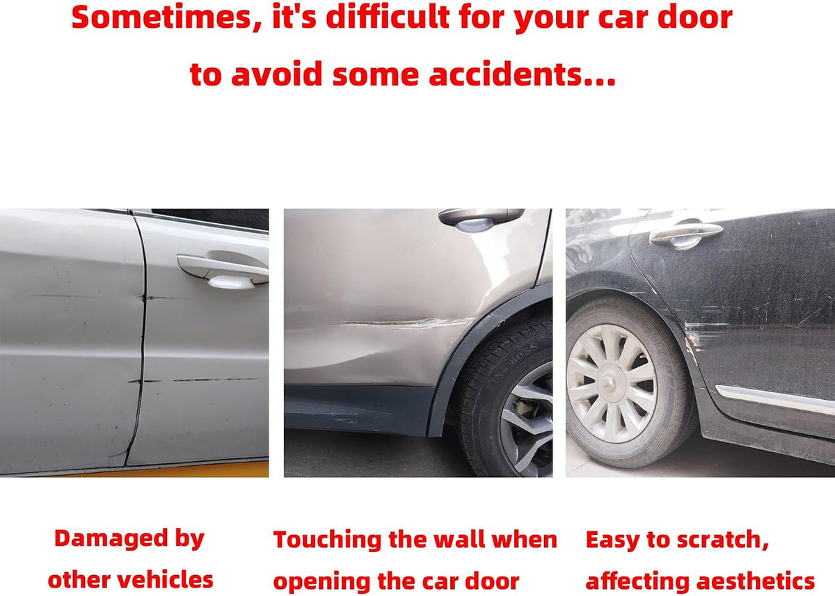 Car Side Door Edge Guards Protector Scratch Guard for Car,Sedans,Truck,SUV(Stainless Steel,4 Pieces) (Glossy Blue)