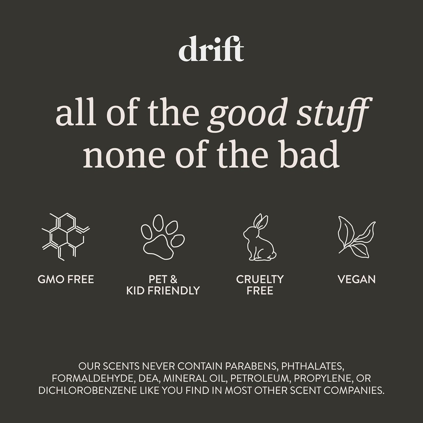 Drift Car Air Freshener - The Original Wood Air Freshener - Car Odor Eliminator - Long Lasting Scent - Auto Accessories - Metal Clip - Essential Oils - Clean Ingredients - Open Air Scent Starter Kit