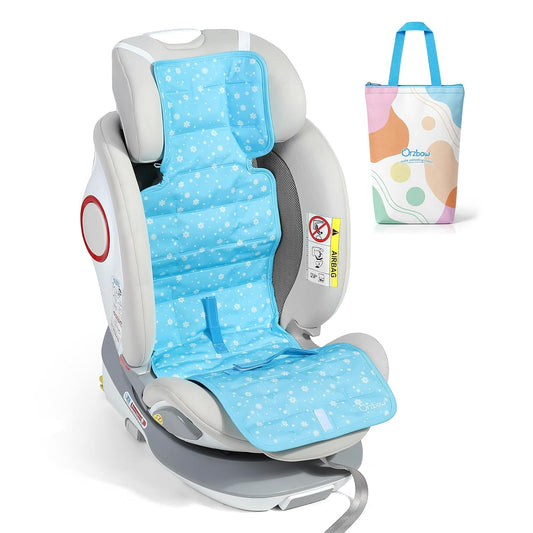 Orzbow Car Seat Cooling Pad with Insulated Bag, Carseat Cooler Pad for Babies Toddler Kids Infant, Portable Baby Cooling Pad for Hot Summer to Keep Comfortable, Blue