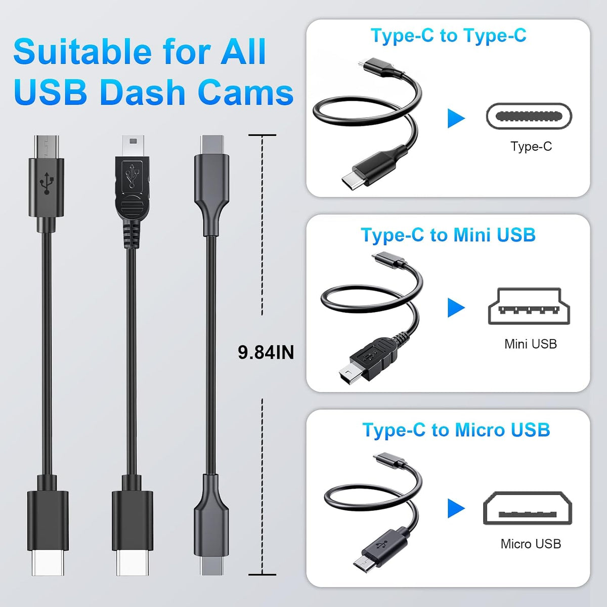 mangoal Dash Cam Power Adapter for Mazda with 10-Pin sunroof Plug (Model B) – Hidden Cable Kit for GPS Radar Mirror Camera, Plug & Play Fits All Mazda Models with sunroof