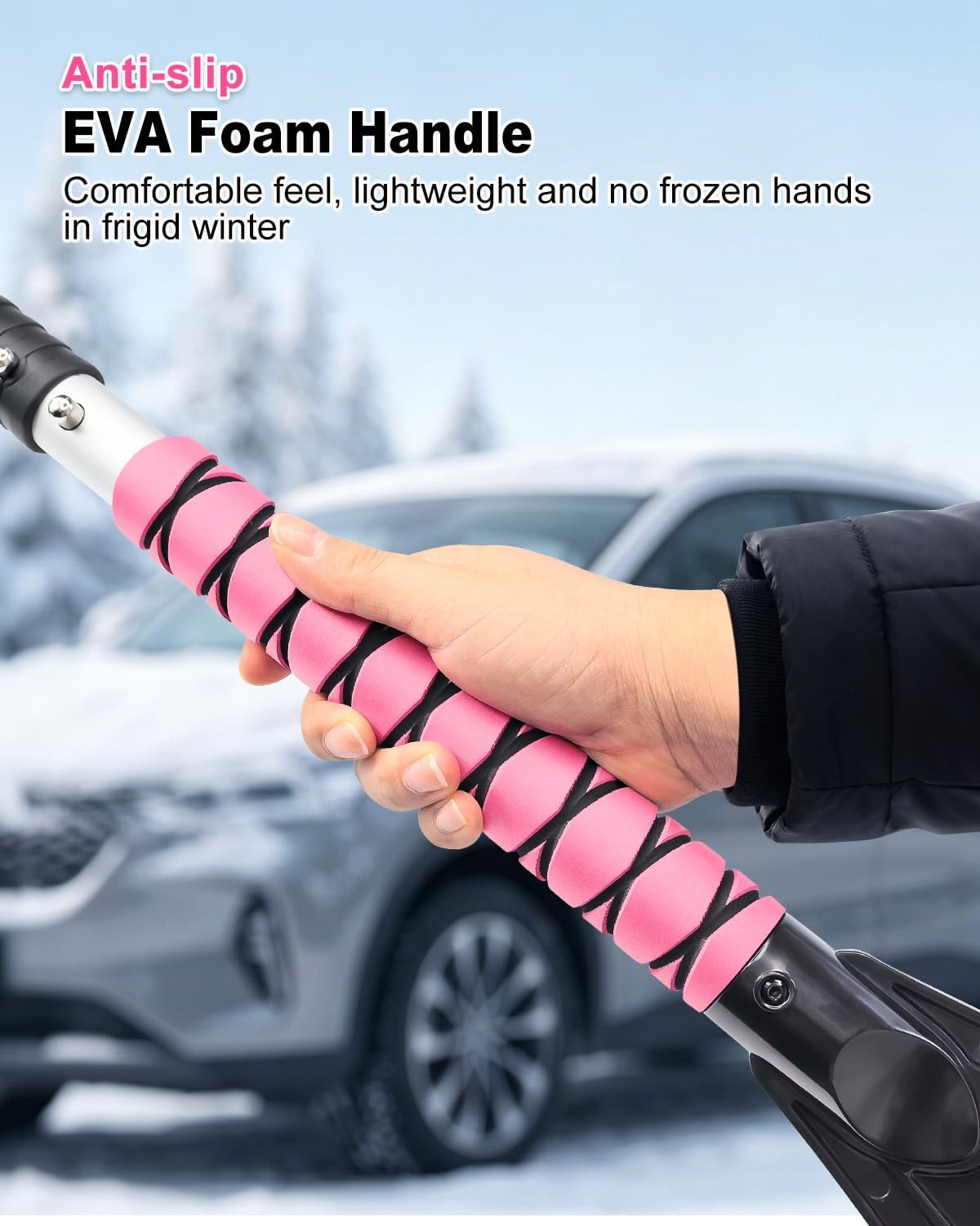 Snow Brush and Ice Scraper for Car Scratch-Resistant Snow Scraper