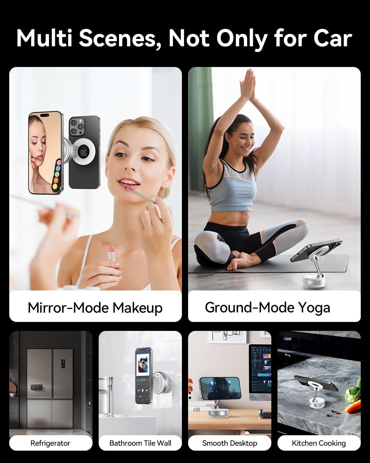 MRGLAS 2026 Upgraded for MagSafe Vacuum Car Phone Mount