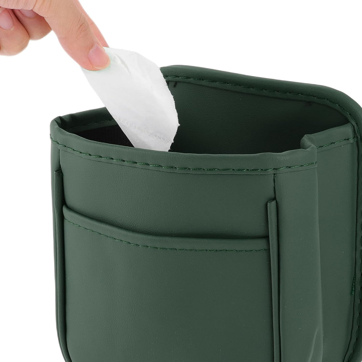 Trash Can Portable and Hanging 5.9" Length 3.9" Width 7.1" Height