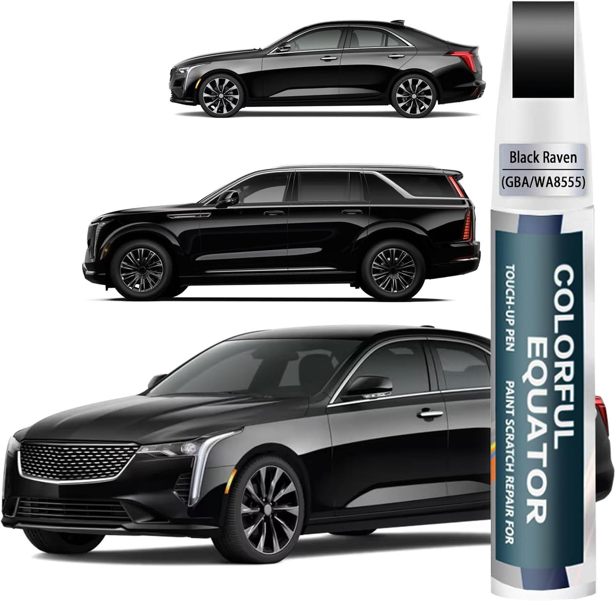 (Solid Black PBSB) Touch up Paint for Tesla Model Y/3/X/S OEM Color Match