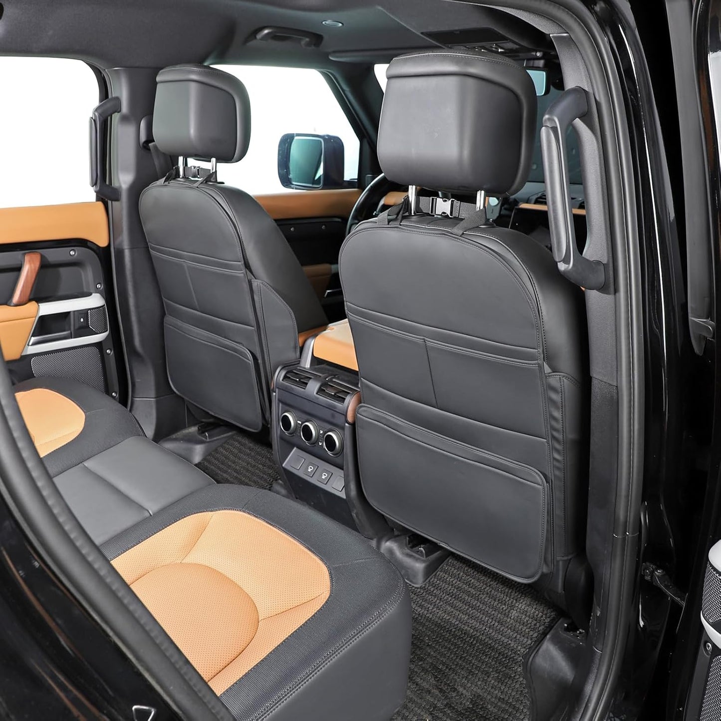 TAIKOO Seat Back Protector,Shields Seat Backs From Kicks and Adds Storage | kick mats back seat protector easy to install and clean, well-crafted, sturdy, durable and stylish.2 Pack
