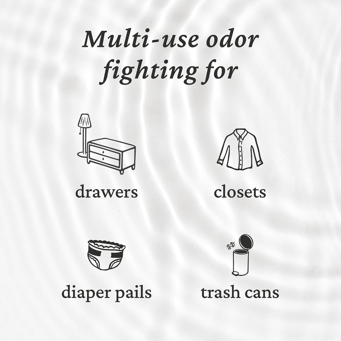 Fresh Wave Original Odor Eliminating & Deodorizing Packs - Bag of 6 & Fresh Pod Case - Safer Odor Relief for Small Spaces, Natural Plant-Based Odor Eliminator, Odor Absorbers for Home