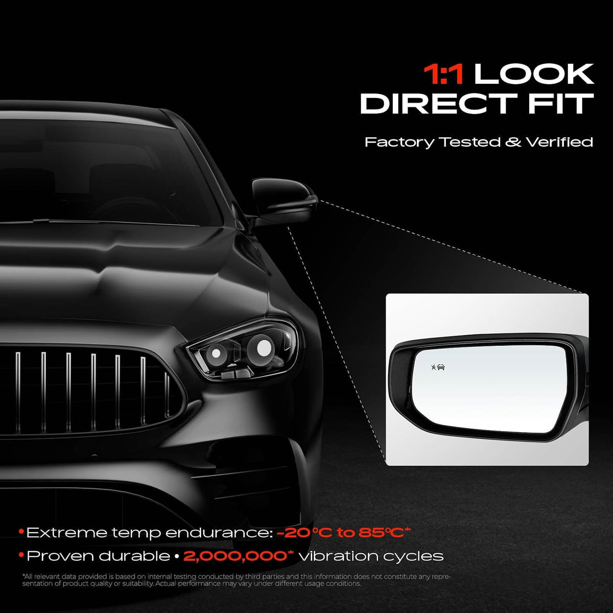 A-Premium Driver Side Power Door Mirror Compatible with Chevrolet