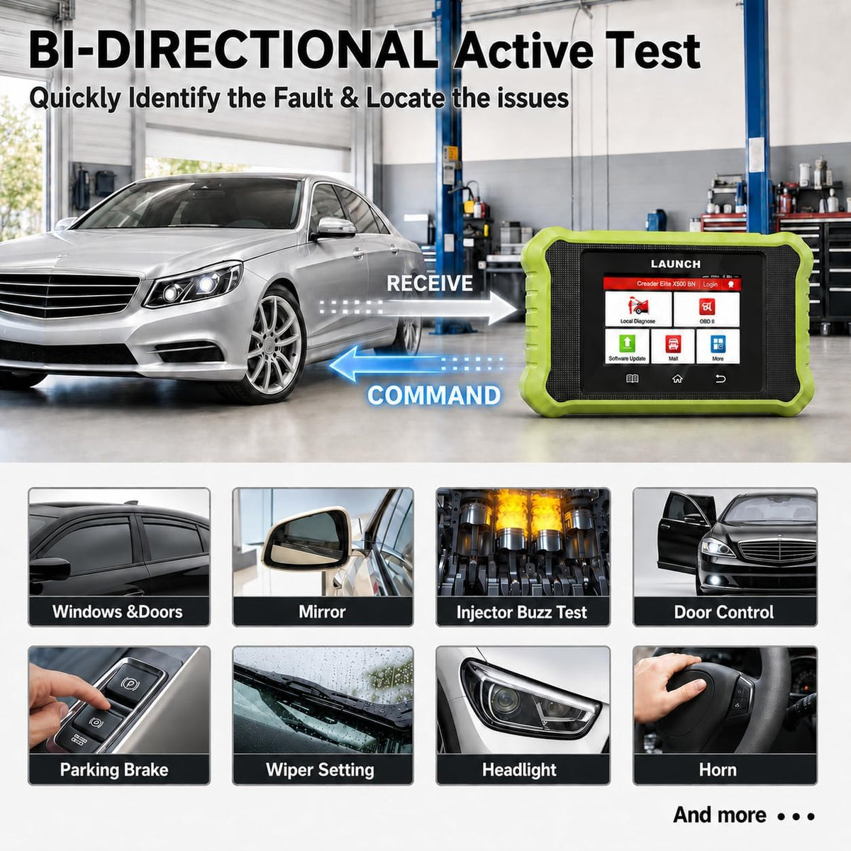 LAUNCH Creader Elite X500 OBD2 Scanner for Mercedes-Benz