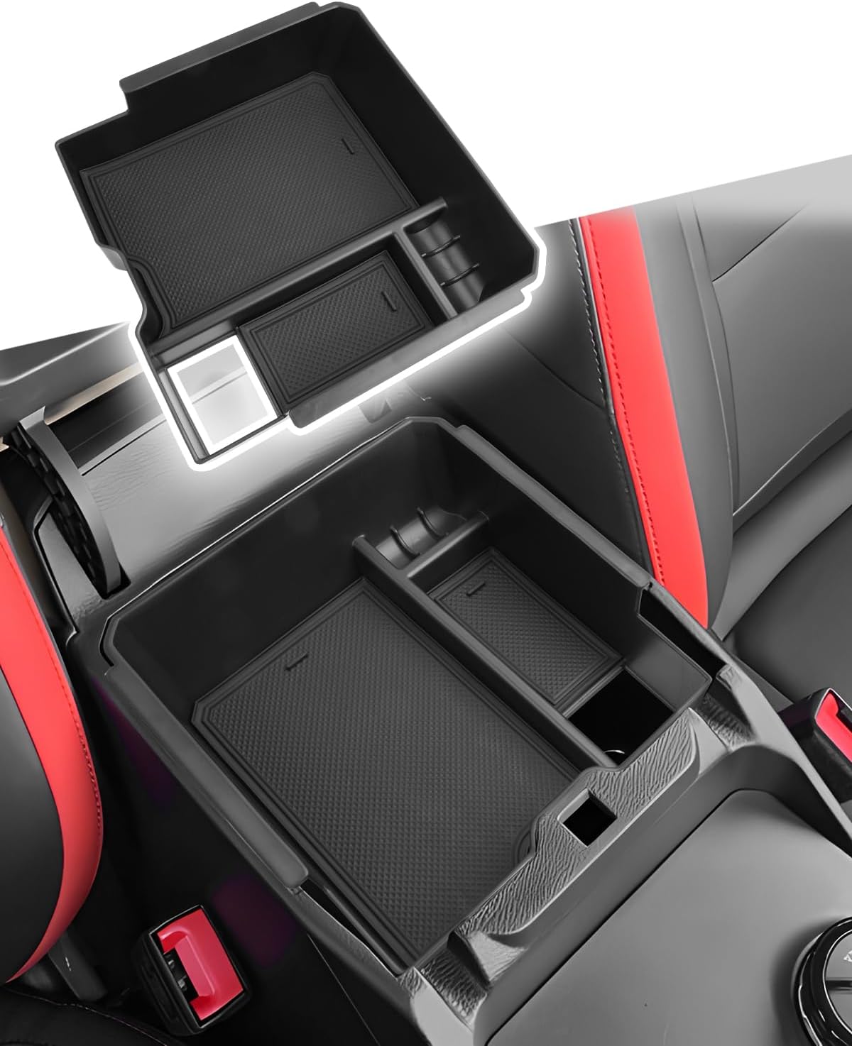 CDEFG for 2025 2026 Toyota Camry Accessories Center Console Organizer Tray Camry 2025+ (LE, SE, XLE and XSE) Armrest Storage Middle Console Insert