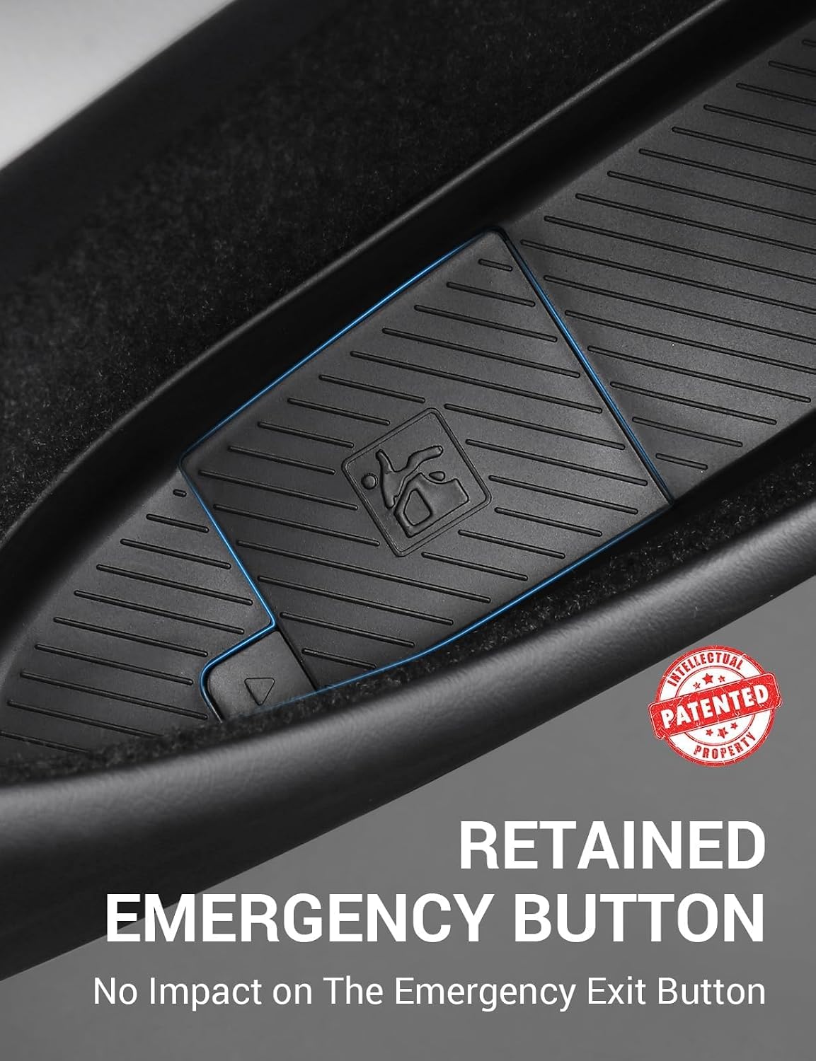 BASENOR 2026 2025 2024 Tesla Model 3 Door Side Storage Box, Door Pocket Liners, (Proprietary Design) TPE Front & Rear Side Organizer Tray Protector Liner for Model 3 Highland Set of 4