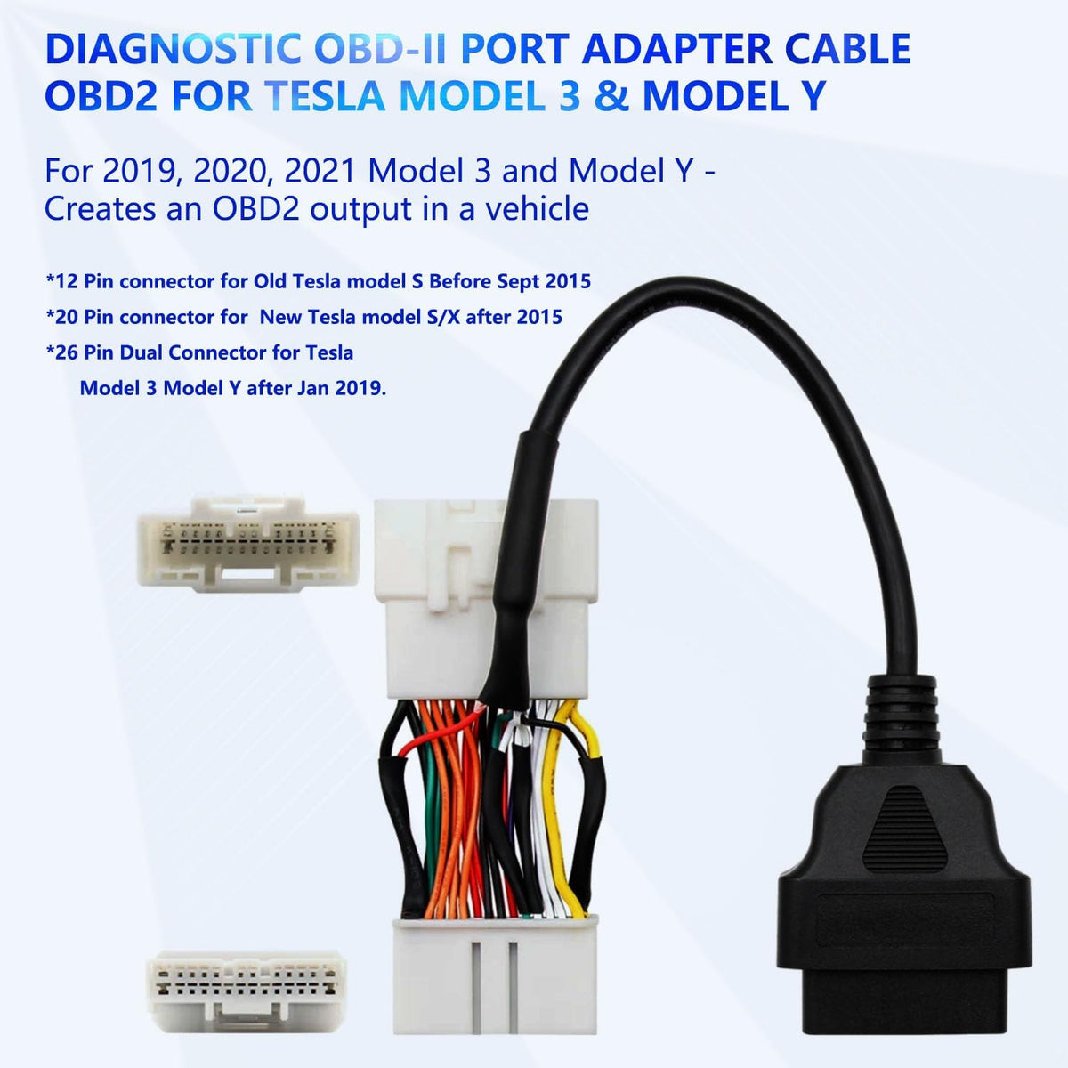 KTPROT 6 Pcs Diagnostic Cables Set for Tesla Model S 3 X Y