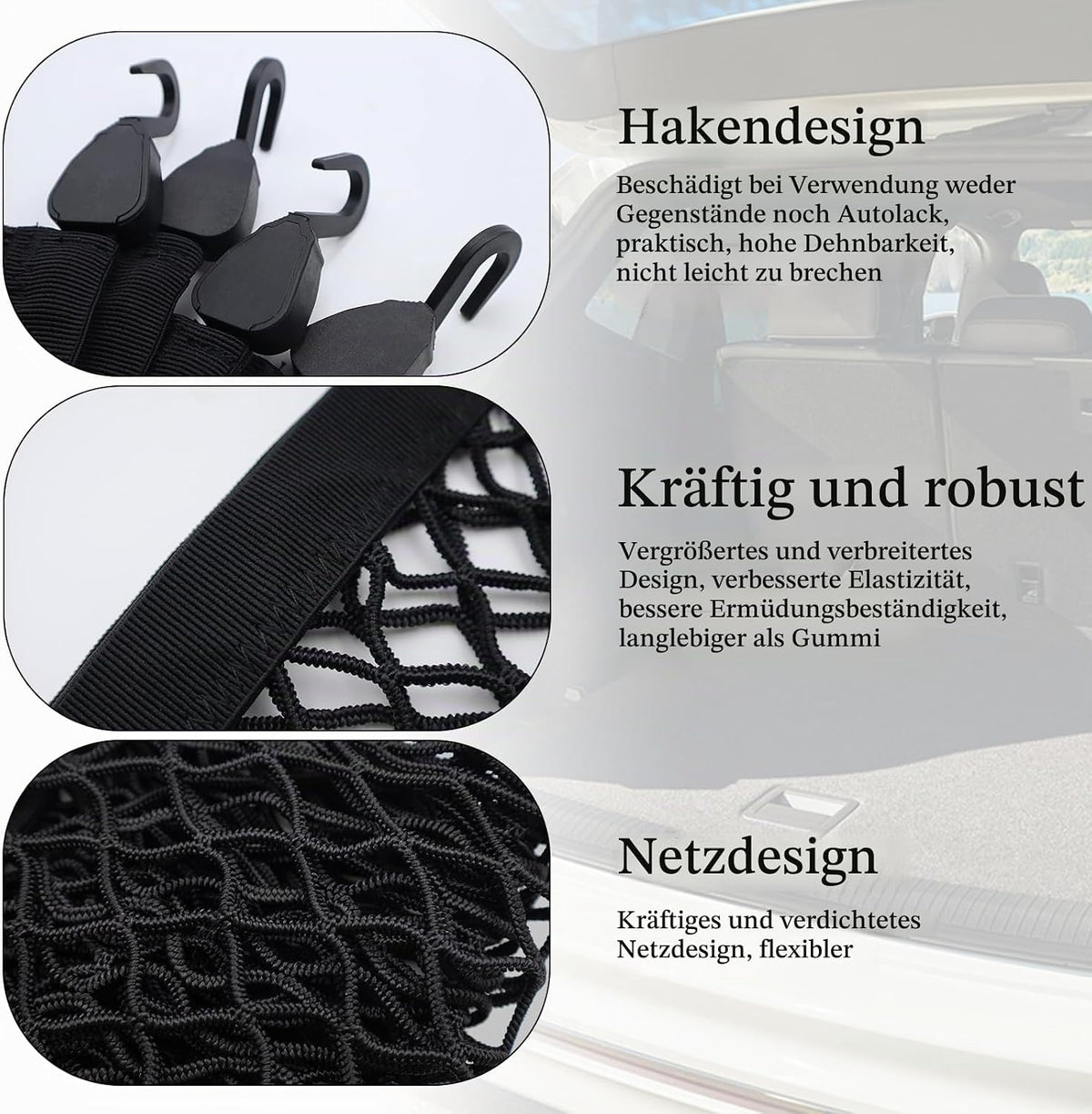 Trunk Cargo Net for Mercedes Benz GLS 450 2020-2026