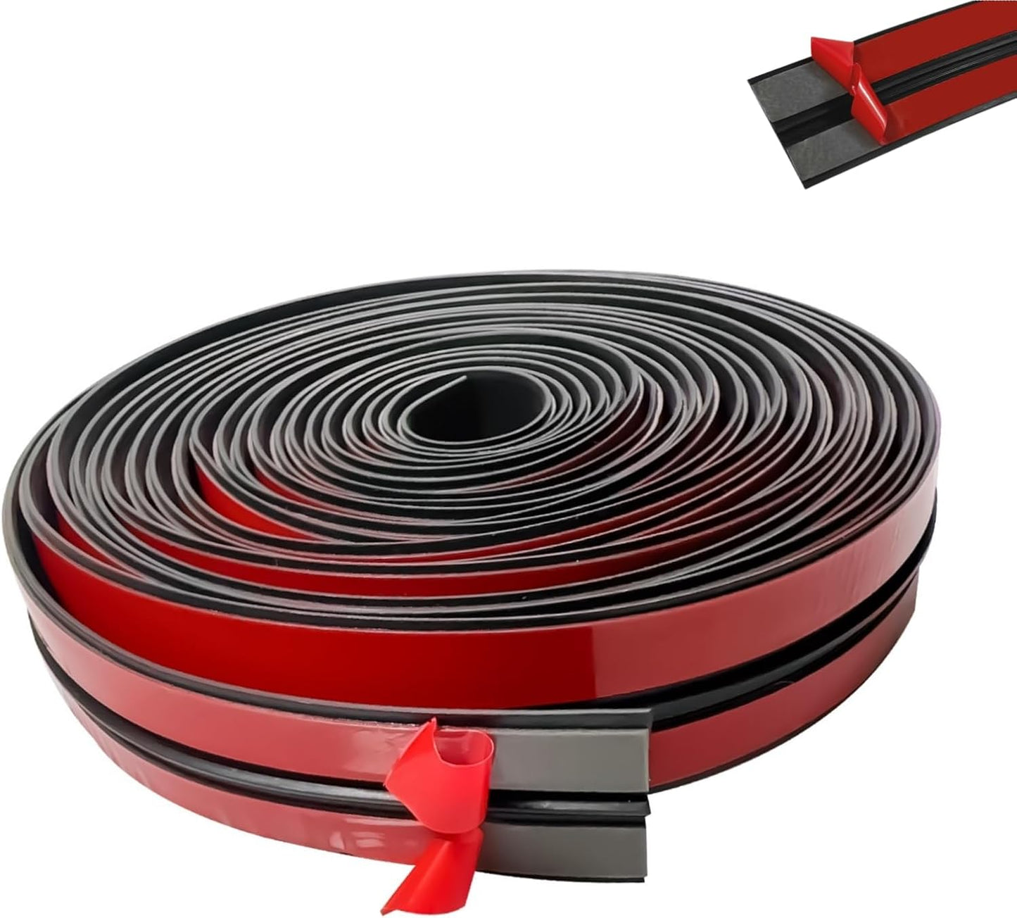 2PCS Windshield Rubber Seal Car Weather Stripping Trim T Shape Sealing Strip for Car Front Rear Windshield (32.8 Feet)