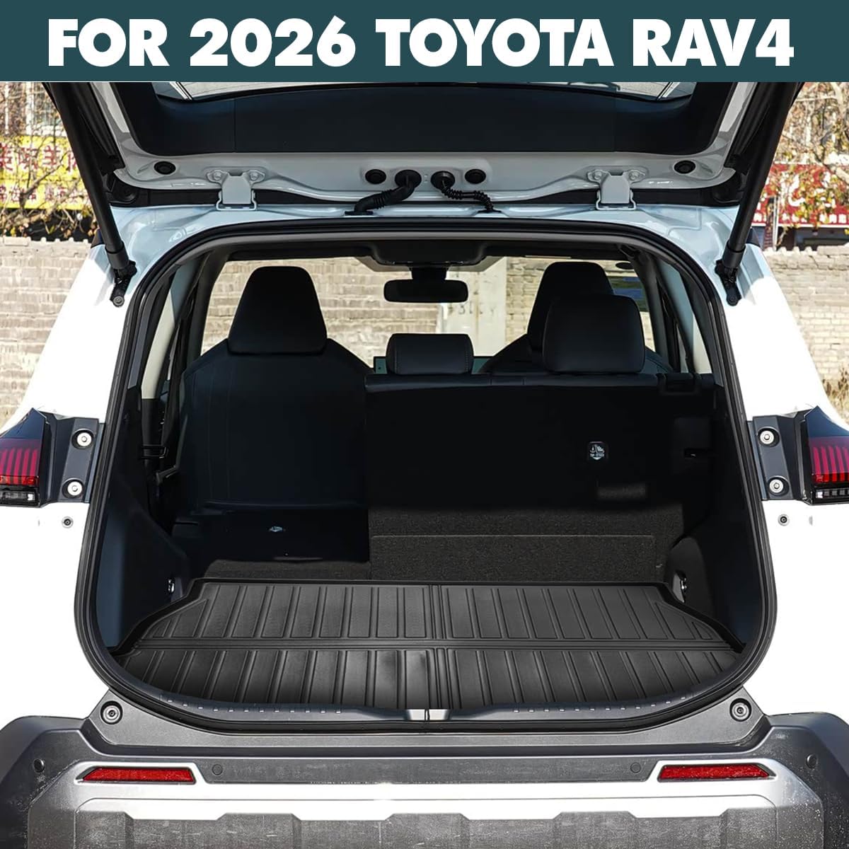 Compatible for Toyota RAV4 Floor 2026 Mats Cargo Liner All Weather Protector for 2026 Toyota RAV 4 Floor Mats Vehicle Accessories