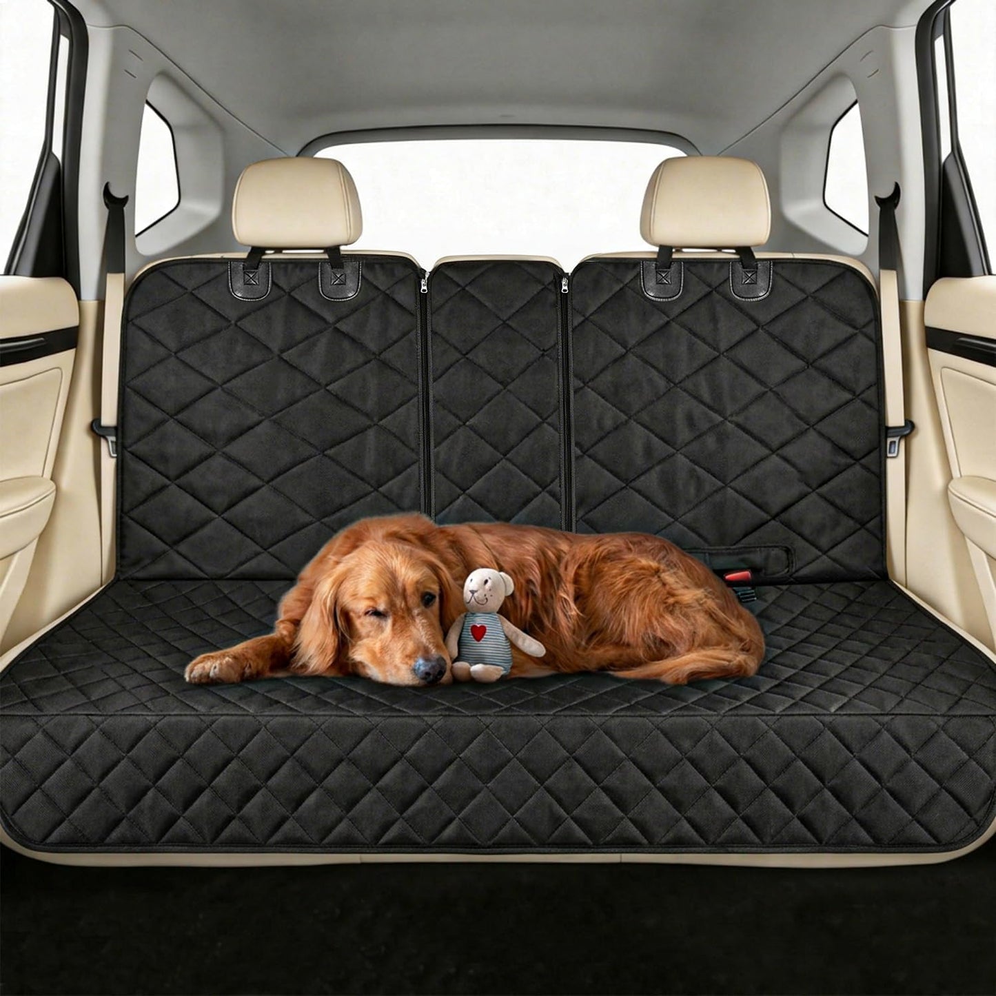 Dog Car Seat Cover for Back Seat, Waterproof & Scratch-Proof Pet Seat Protector, Nonslip Dog Seat Cover for Back Seat, Universal Fit for Cars, Trucks & SUVs, Standard Size