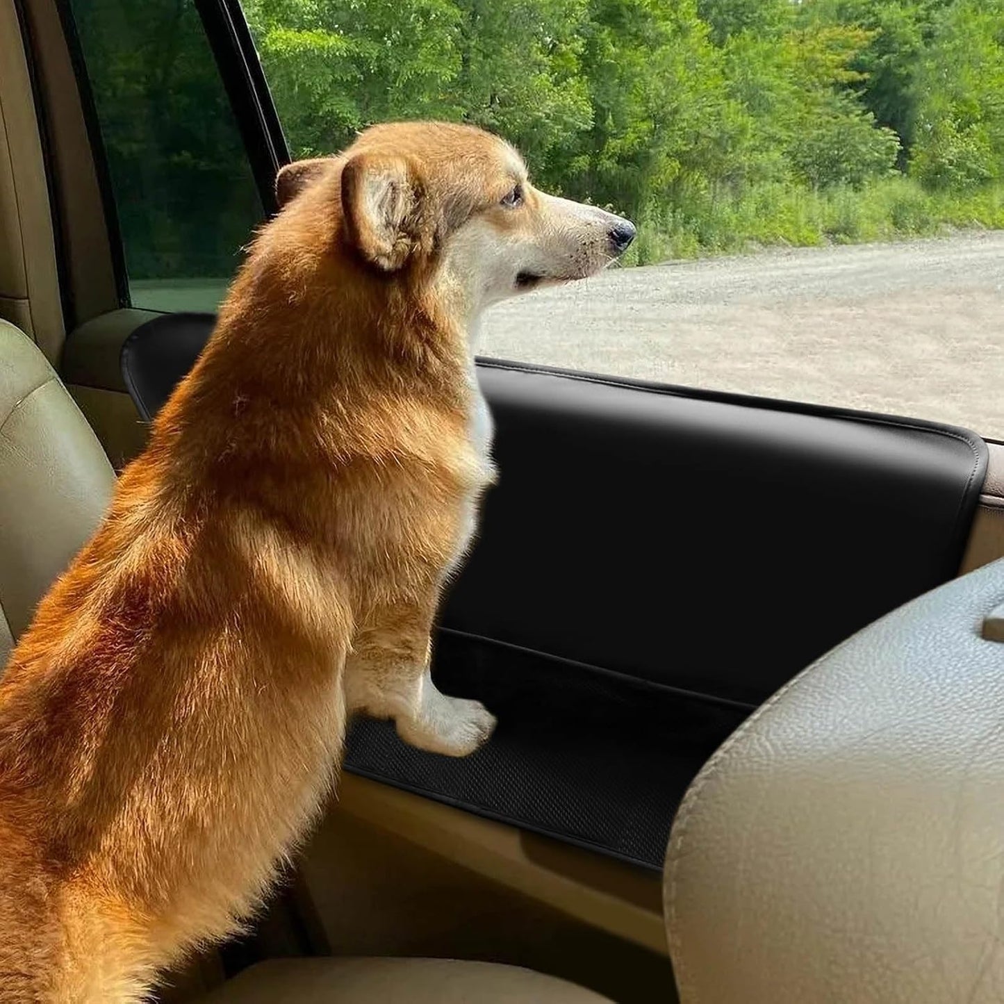2PCS Car Door Protector for Dogs,Waterproof, Anti-Scratch, with Mesh Pockets for Snacks & Toys，Vehicle Door Protectors for Cars, Trucks, SUVs