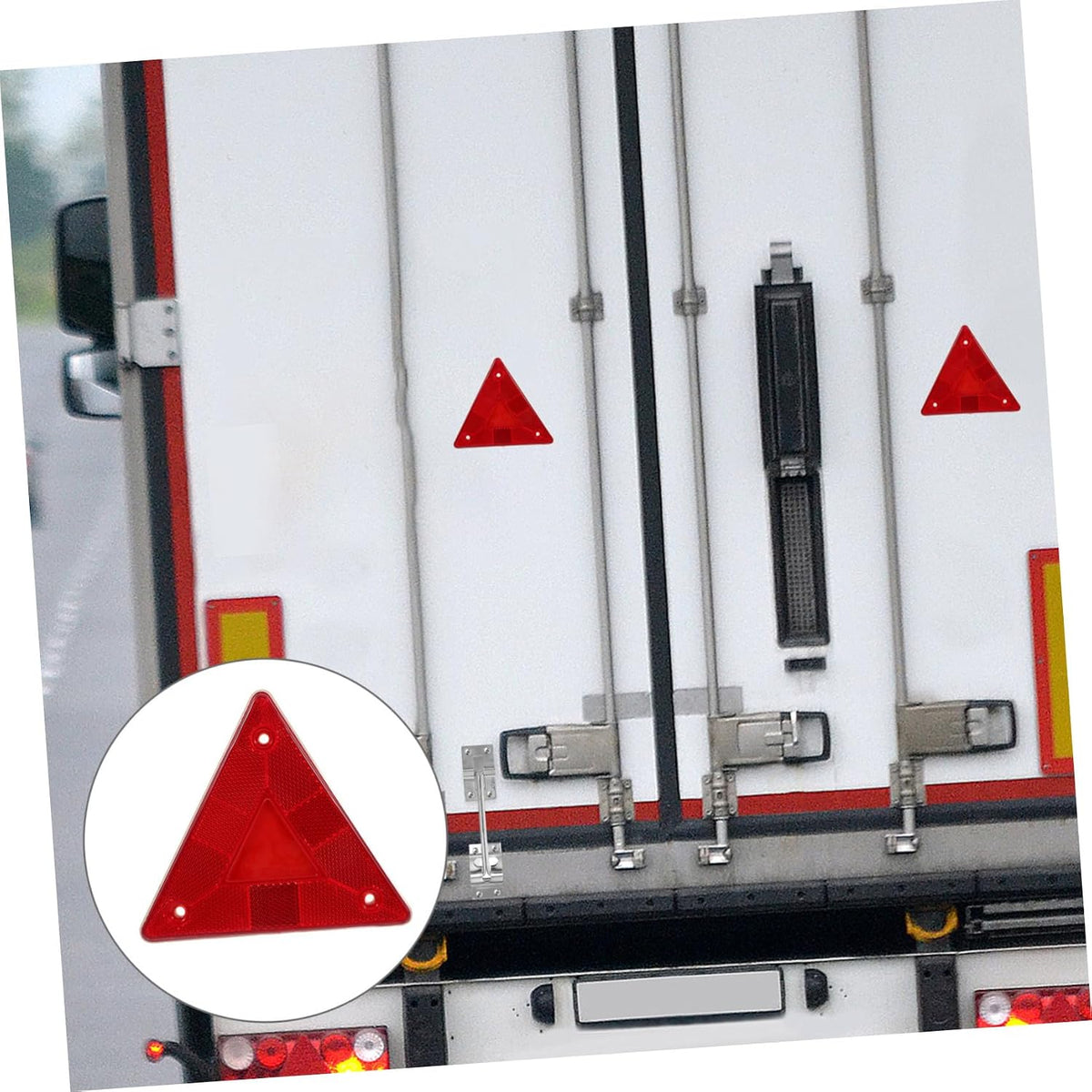 10 Pack Warning Triangle Reflective Road Safety Sign with Plastic
