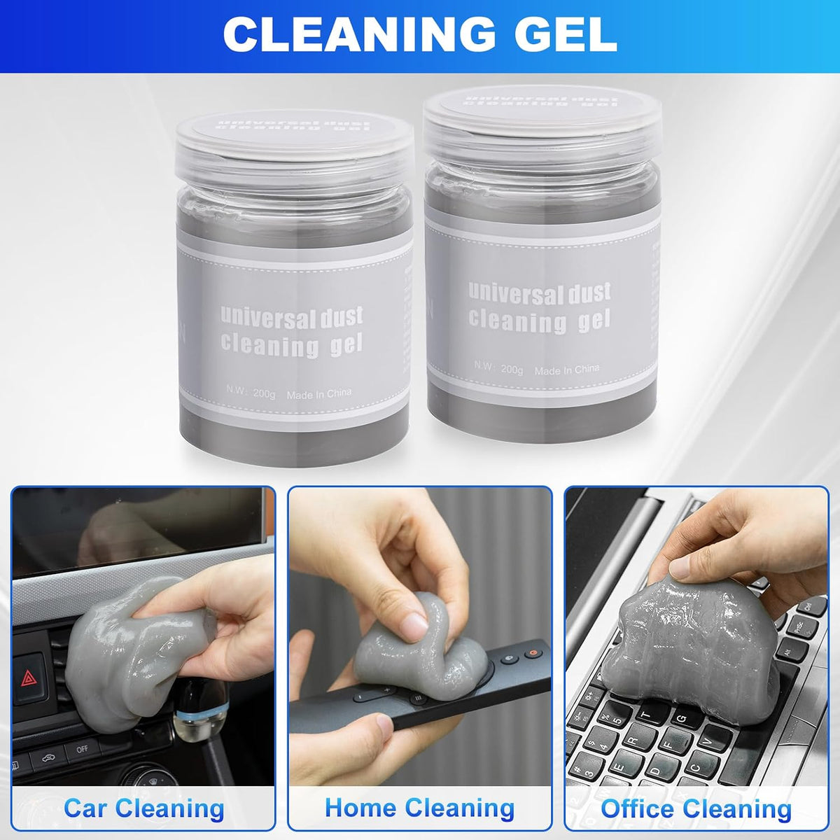 THINKWORK Windshield Cleaner Tool, Detailing Kit Interior with Brush Set