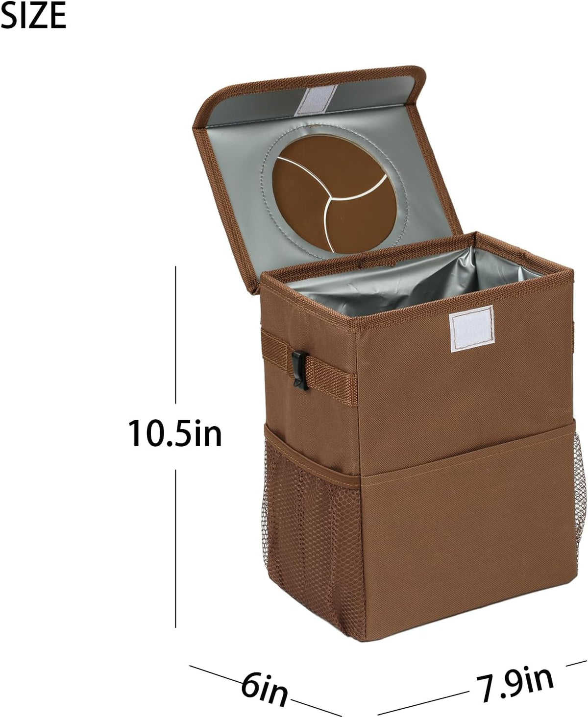 AOKJOY Car Trunk Organizer and Trash Can brown