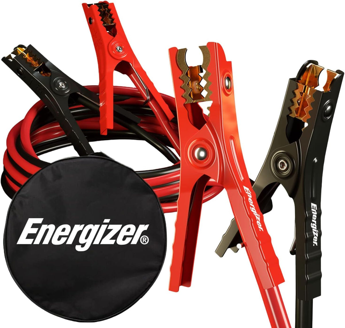 Energizer Jumper Cables for Car Battery, Heavy Duty Automotive Booster Cables for Jump Starting Dead or Weak Batteries with Carrying Bag Included (20-Feet (2-Gauge)