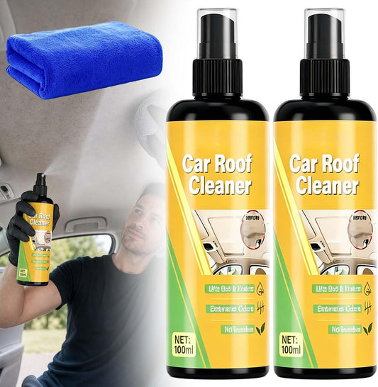 Deep Cleaning Car Roof Cleaner, Multi-purpose Car Headliner Deep Cleaning Cleaner, Multifunctional Cars Interior Roof Fabric cleaning Spray (2PCS)